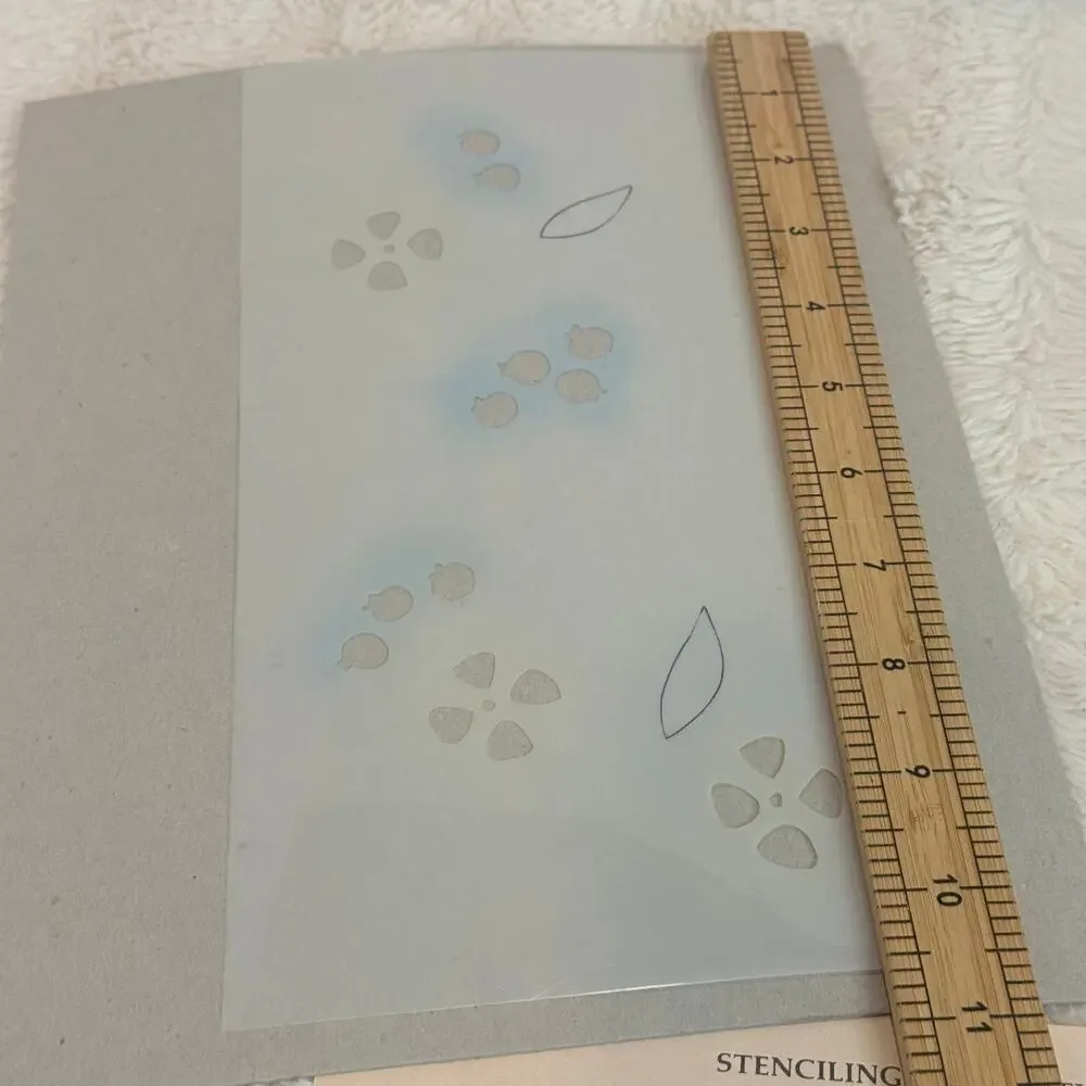 Liberty Design Co Early American Motif Stencils BD-10 Blueberry Border ONLY 4